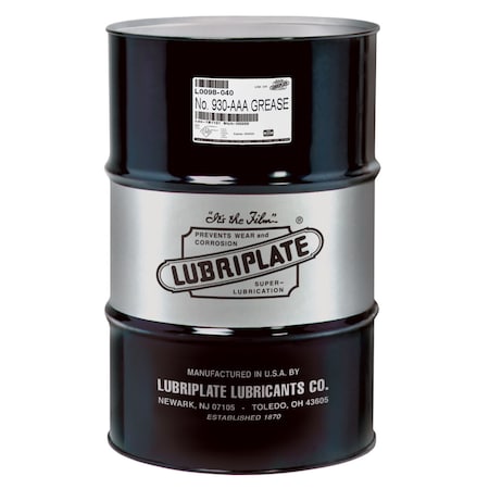 Lubriplate No. 930-Aaa, Drum, Nlgi No. 0 Grease For Auto Lube Greasing Systems L0098-040